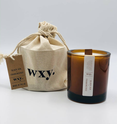 Amber 5oz Candle - Black Ash & Frankincense